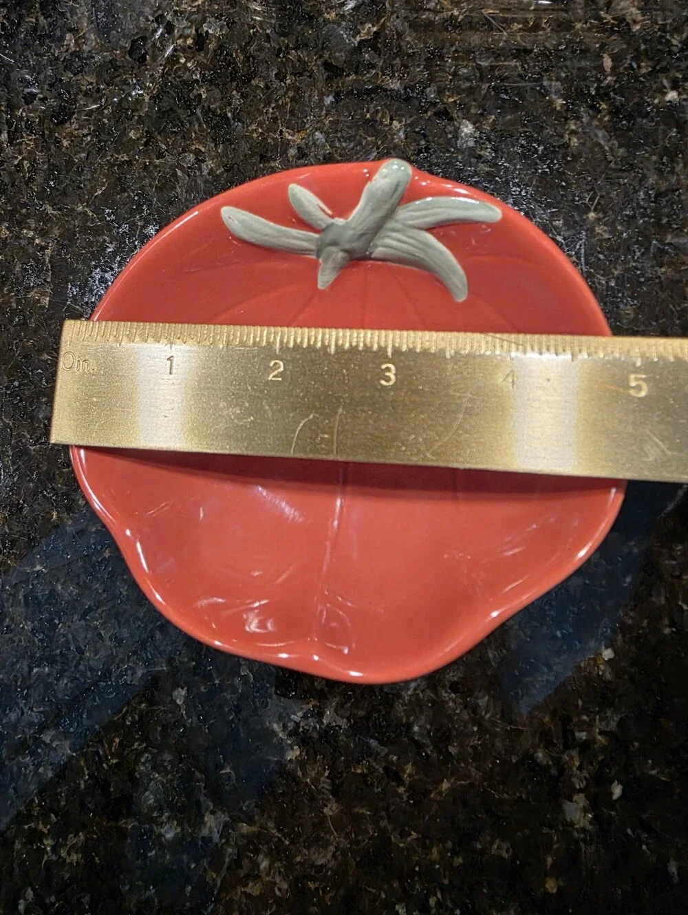 William-Sonoma Red Ceramic Tomato-Shaped Hand Soap Dish